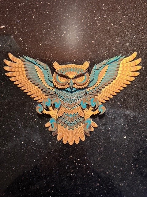 Owl - blue