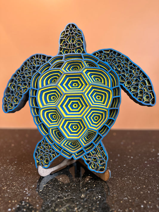 Sea turtle - blue